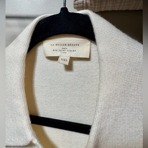 Sezane Betty Cardigan Ecru - Picture 3 of 6